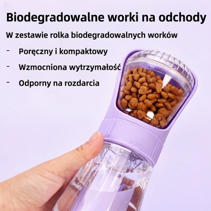 Przenośna miska 3w1 na wodę i jedzenie dla psa i kota